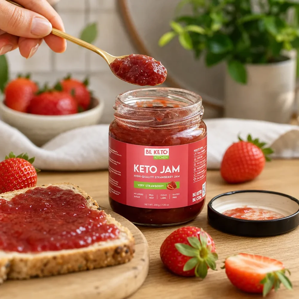BeKeto Keto Jam Very Strawberry 200 g