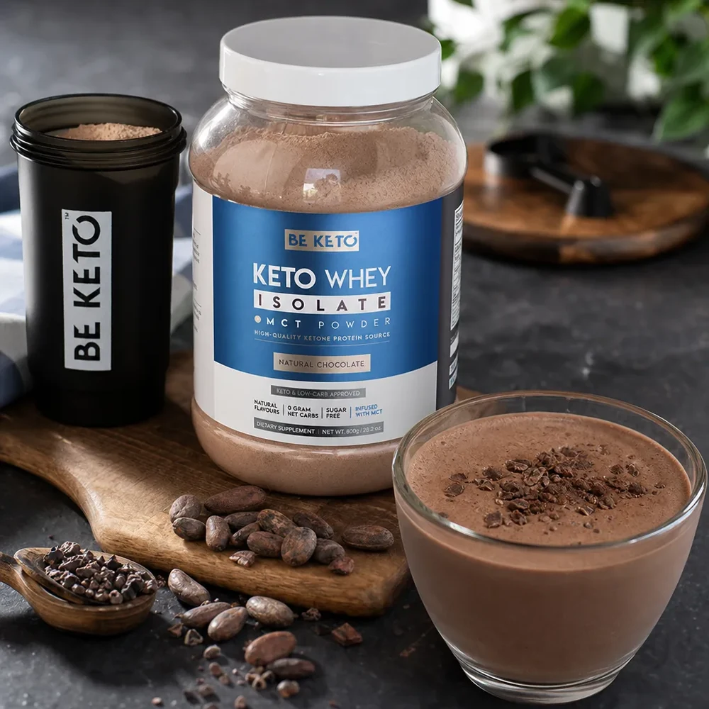 BeKeto Keto Whey Isolate + MCT Natural Chocolate 800 g