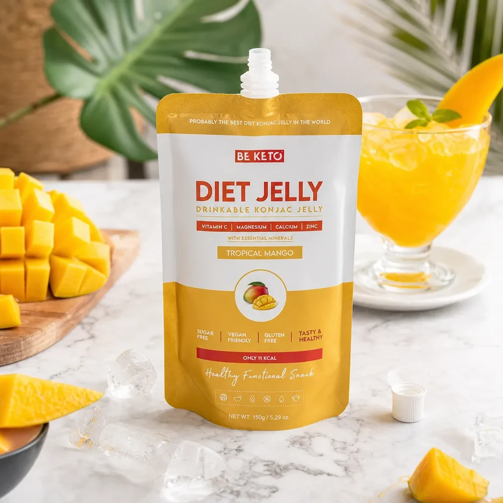 BeKeto Konjac Diet Jelly Tropical Mango 5 × 150 g