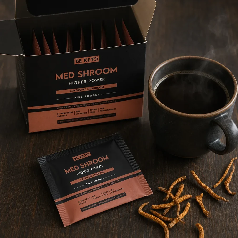 BeKeto Med Shroom Cordyceps 30 × 2 g