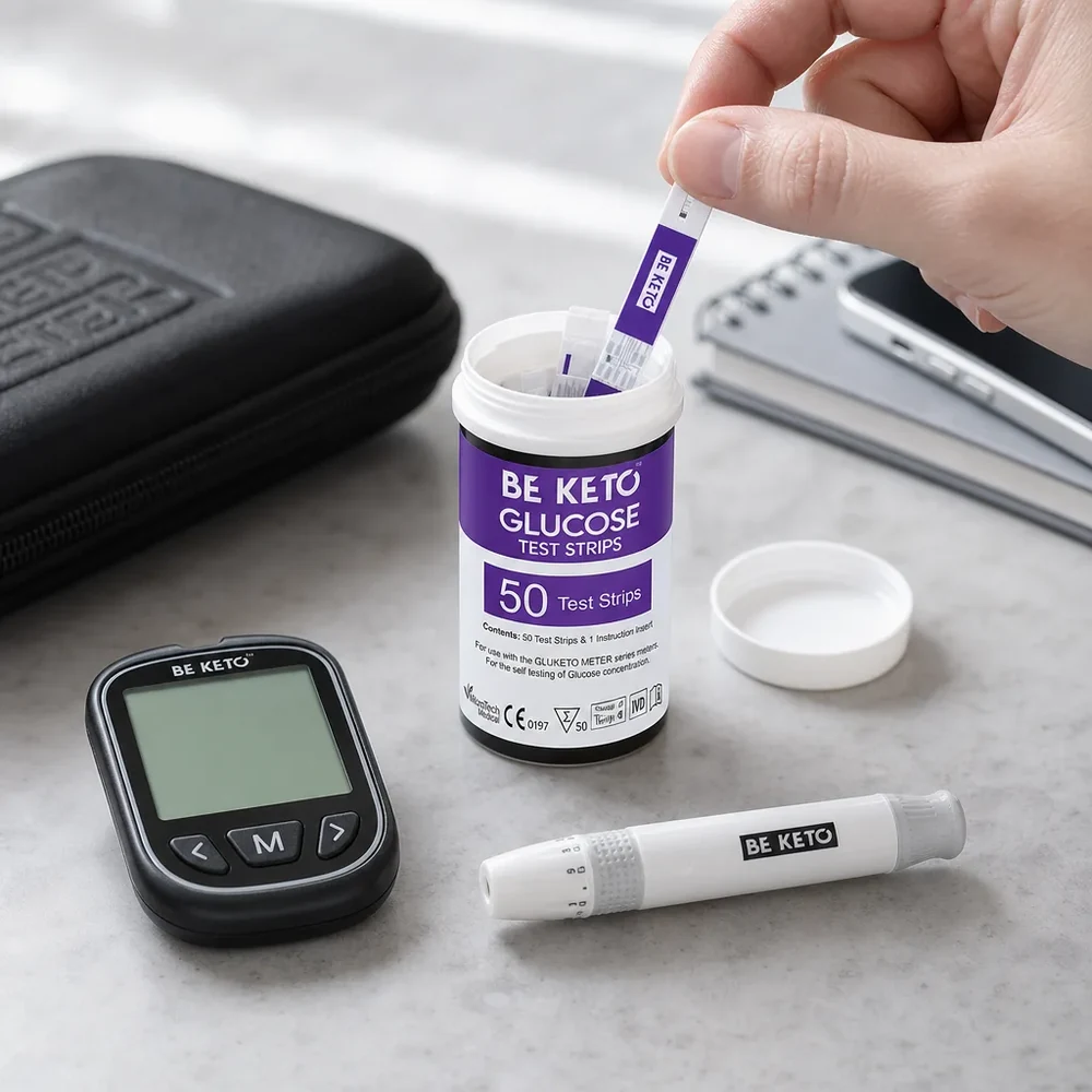 BeKeto GluKeto Meter glukózové proužky 50 ks