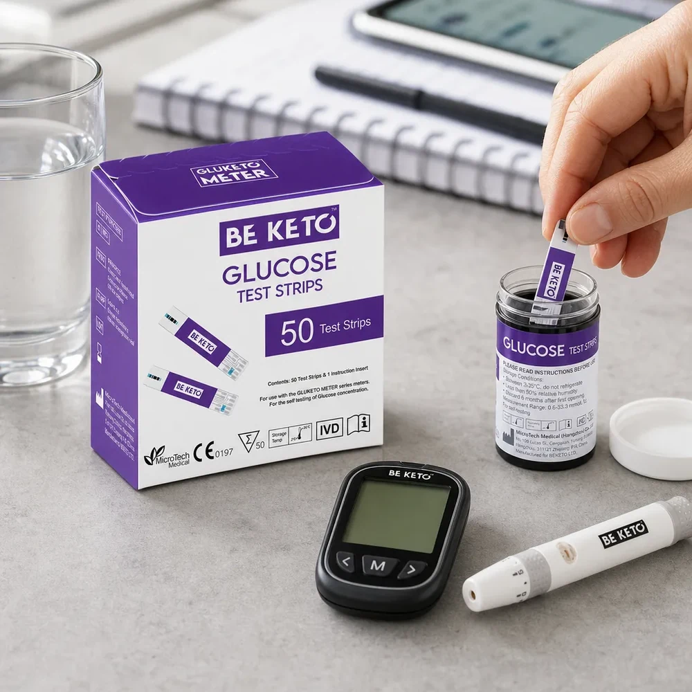 BeKeto GluKeto Meter glukózové proužky 50 ks