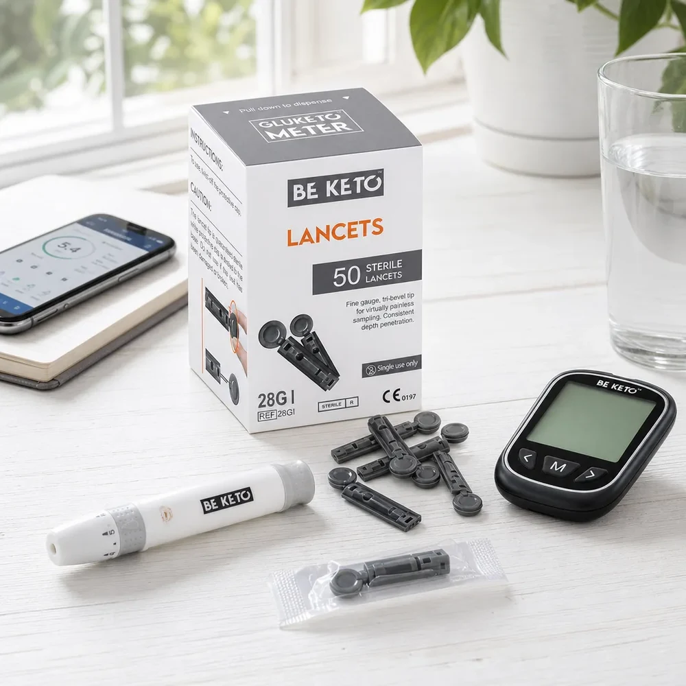 BeKeto GluKeto Meter sterylne lancety 50 szt.