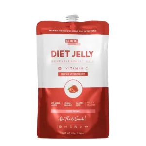 BeKeto Konjac Diet Jelly Fresh Strawberry 5 × 150 g