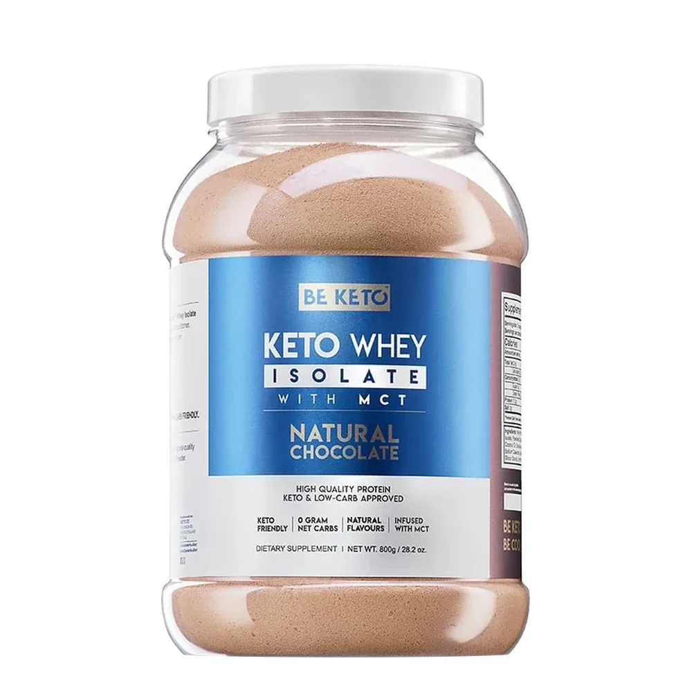 BeKeto Keto Whey Isolate + MCT Natural Chocolate 800 g