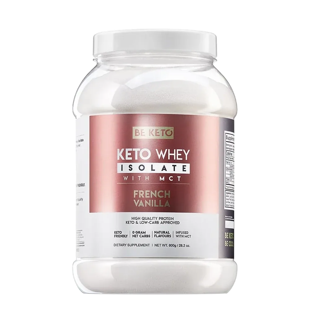 BeKeto Keto Whey Isolate + MCT French Vanilla 800 g