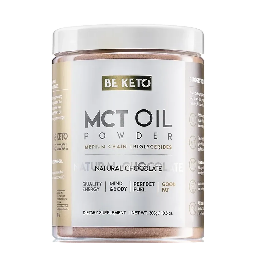 BeKeto MCT Oil Powder Natural Chocolate 300 g