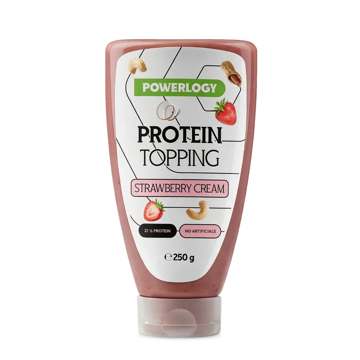 Powerlogy Protein Topping Strawberry Cream 250 g