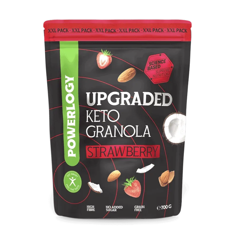 Powerlogy Upgraded Keto Granola Strawberry 700 g