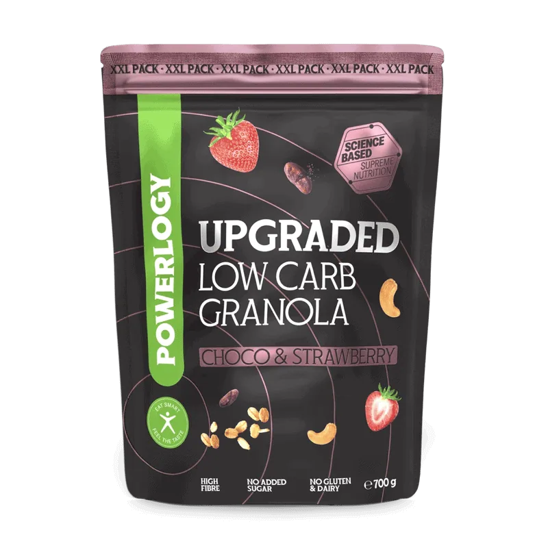 Powerlogy Upgraded Low Carb Granola Choco & Strawberry 700 g