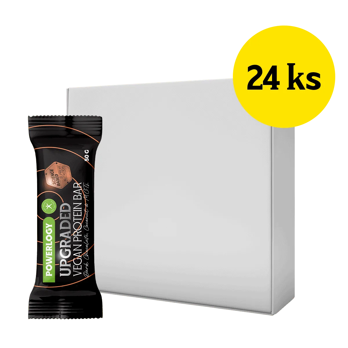Powerlogy Upgraded Vegan Protein Bar 24 x 50 g