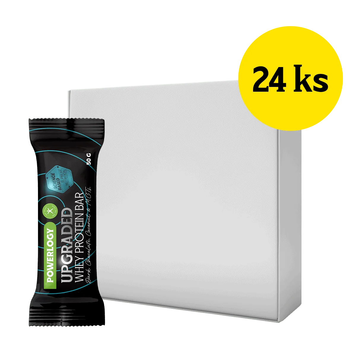 Powerlogy Upgraded Whey Protein Bar 24 x 50 g