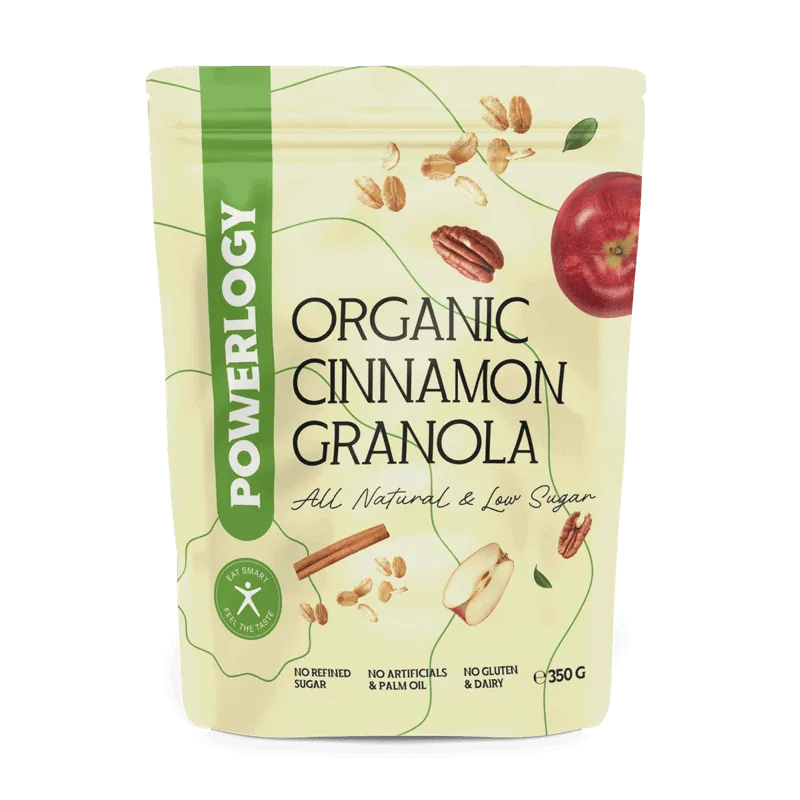 Powerlogy Organic Cinnamon Granola 350 g