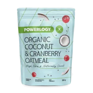 Powerlogy Organic Coconut & Cranberry Oatmeal 350 g