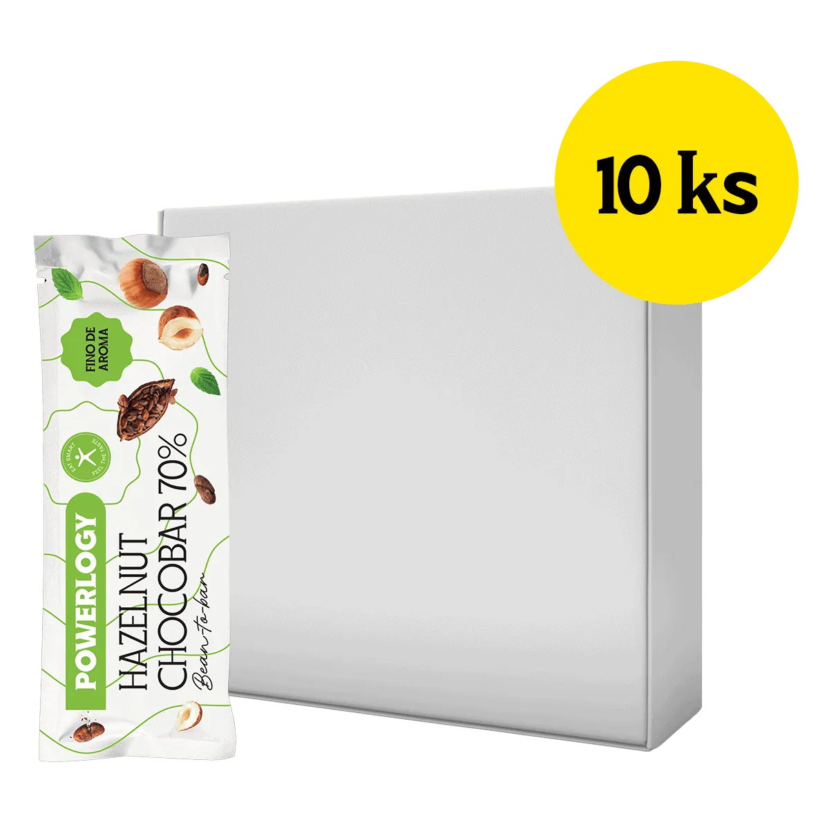 Powerlogy Chocobar 70 % 10 x 50 g
