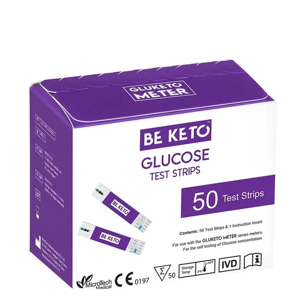 BeKeto GluKeto Meter Glukose-Teststreifen 50 Stück