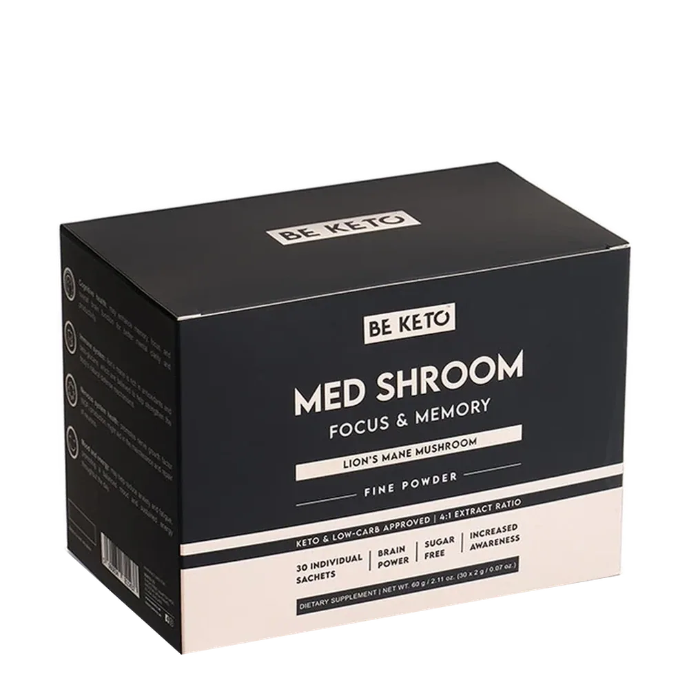 BeKeto Med Shroom Lion’s Mane 30 × 2 g