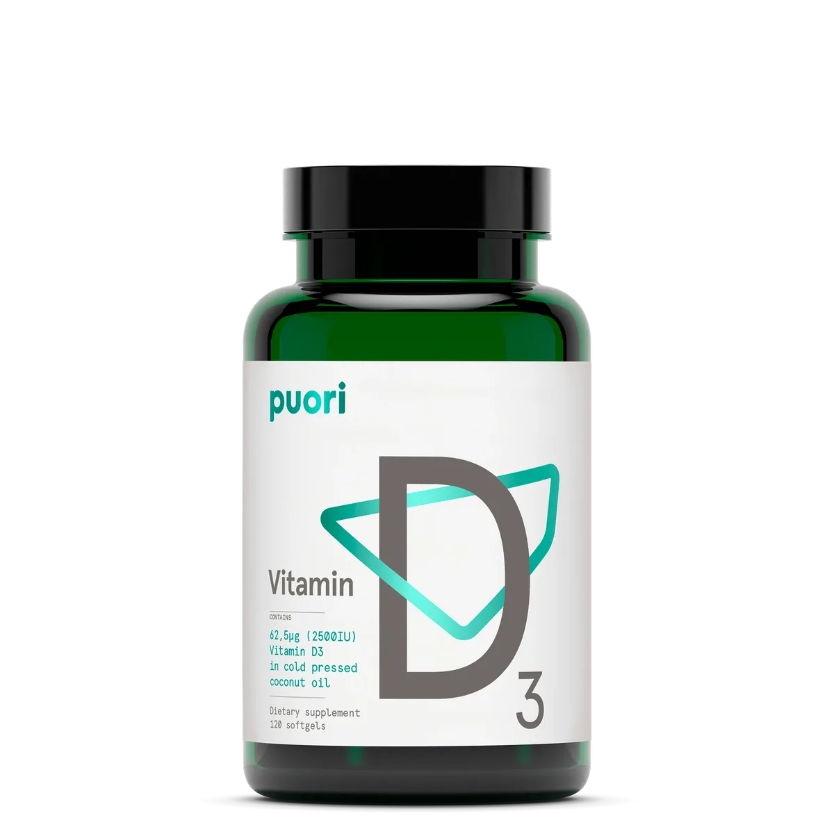 Puori Vitamin D3 120 Kapseln