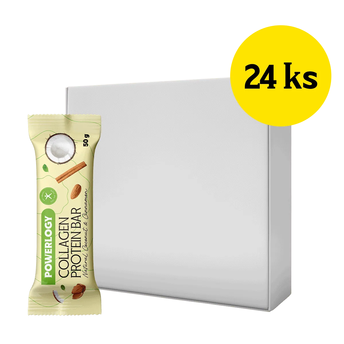 Powerlogy Collagen Protein Bar 24 x 50 g