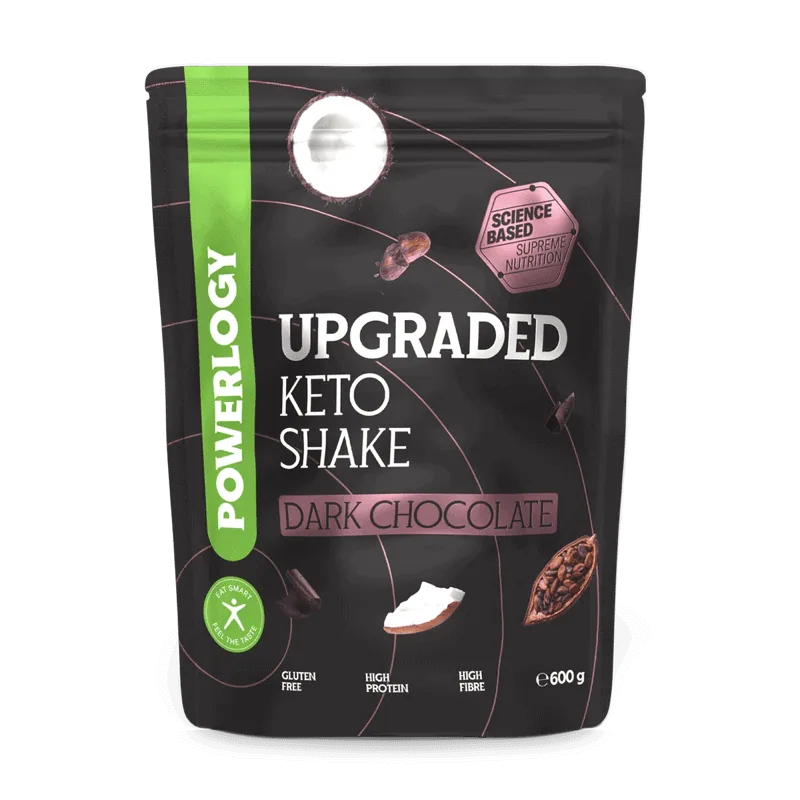 Powerlogy Upgraded Keto Shake Dark Chocolate 600 g