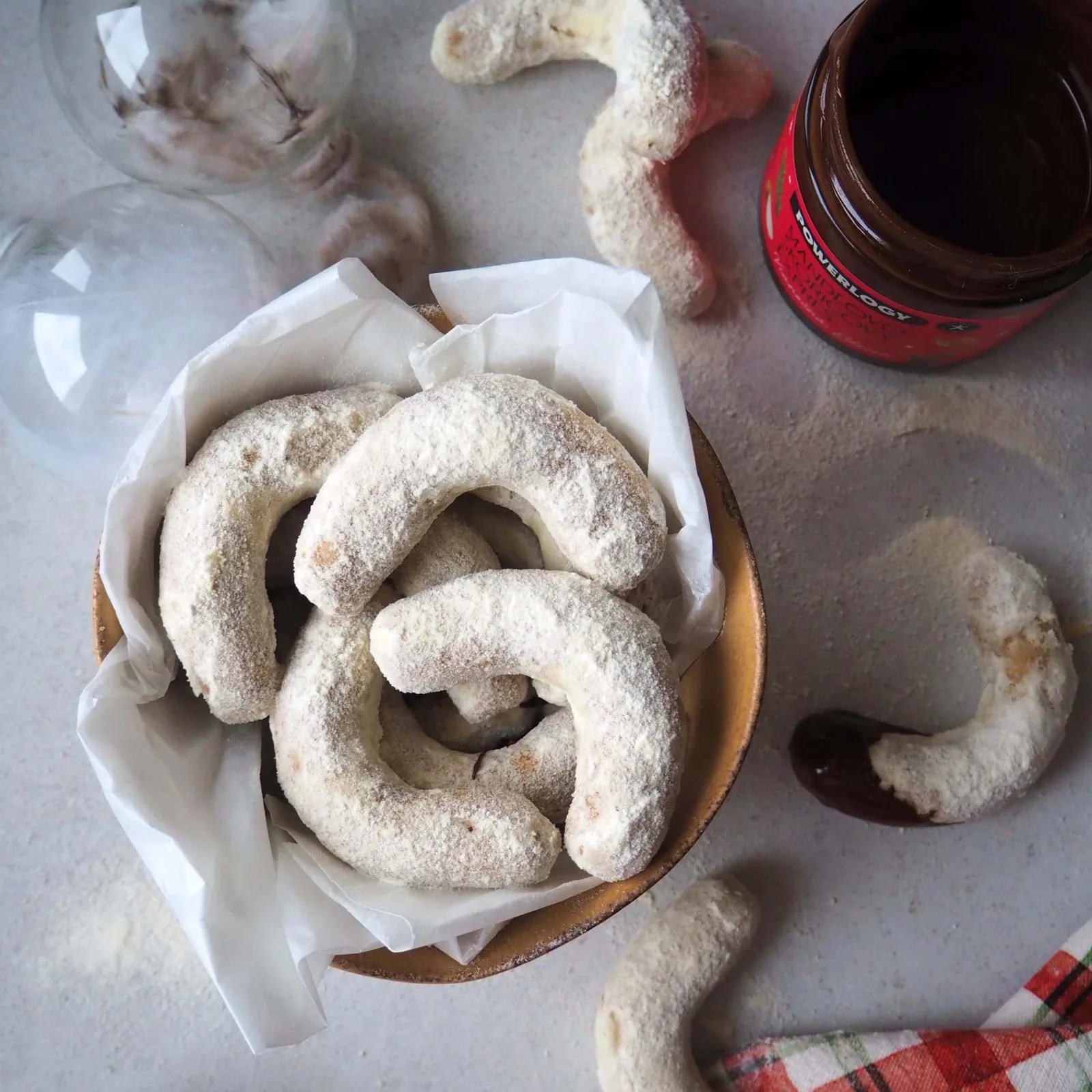 Vegan vanilkové rožky BEZ cukru
