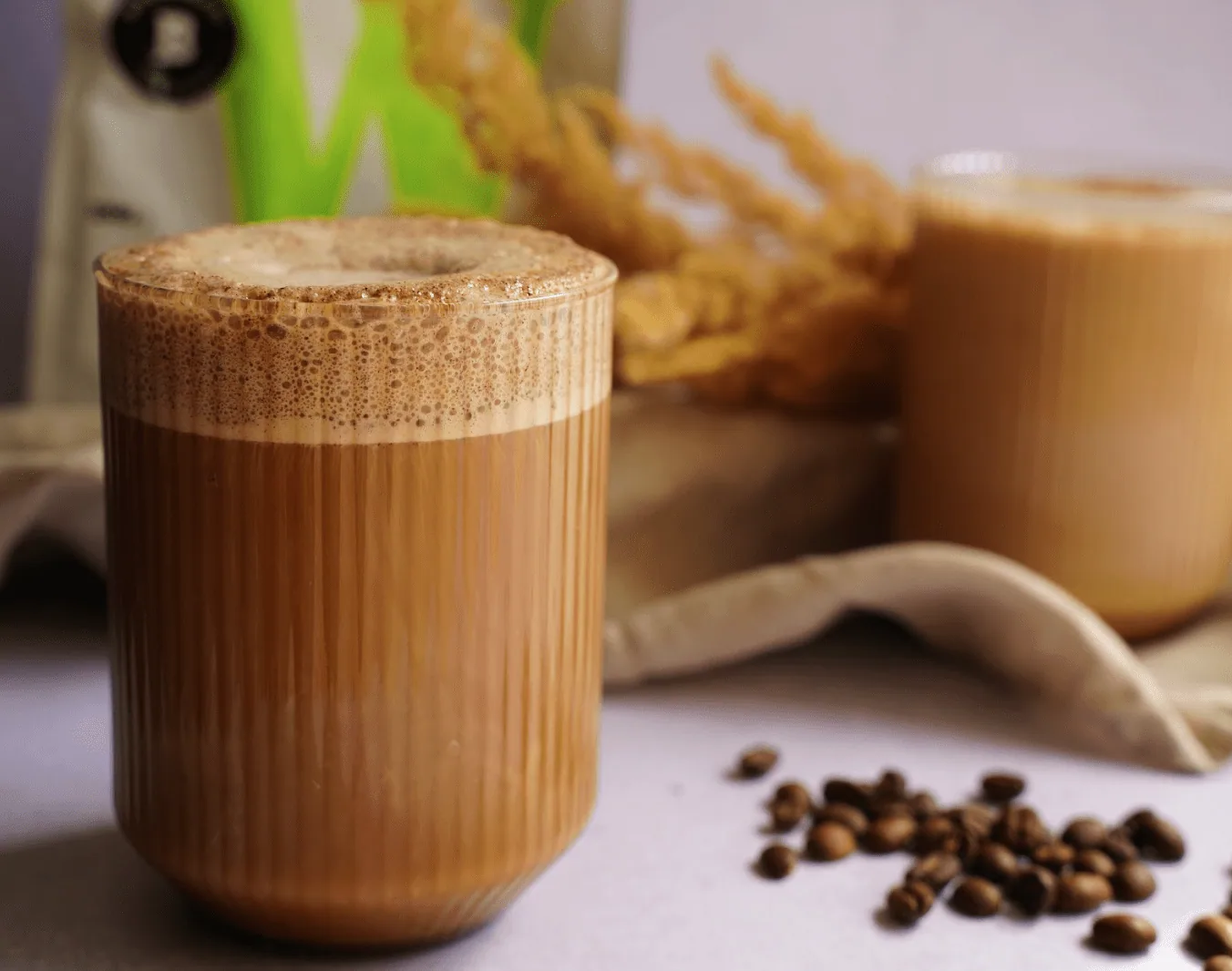 Autumn turmeric cappuccino