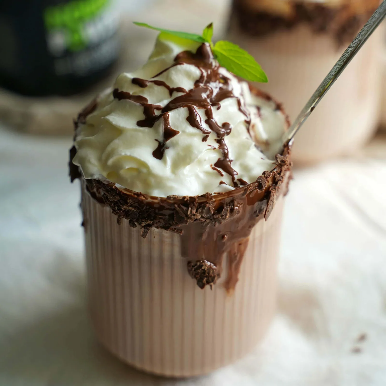 Summer nougat milkshake