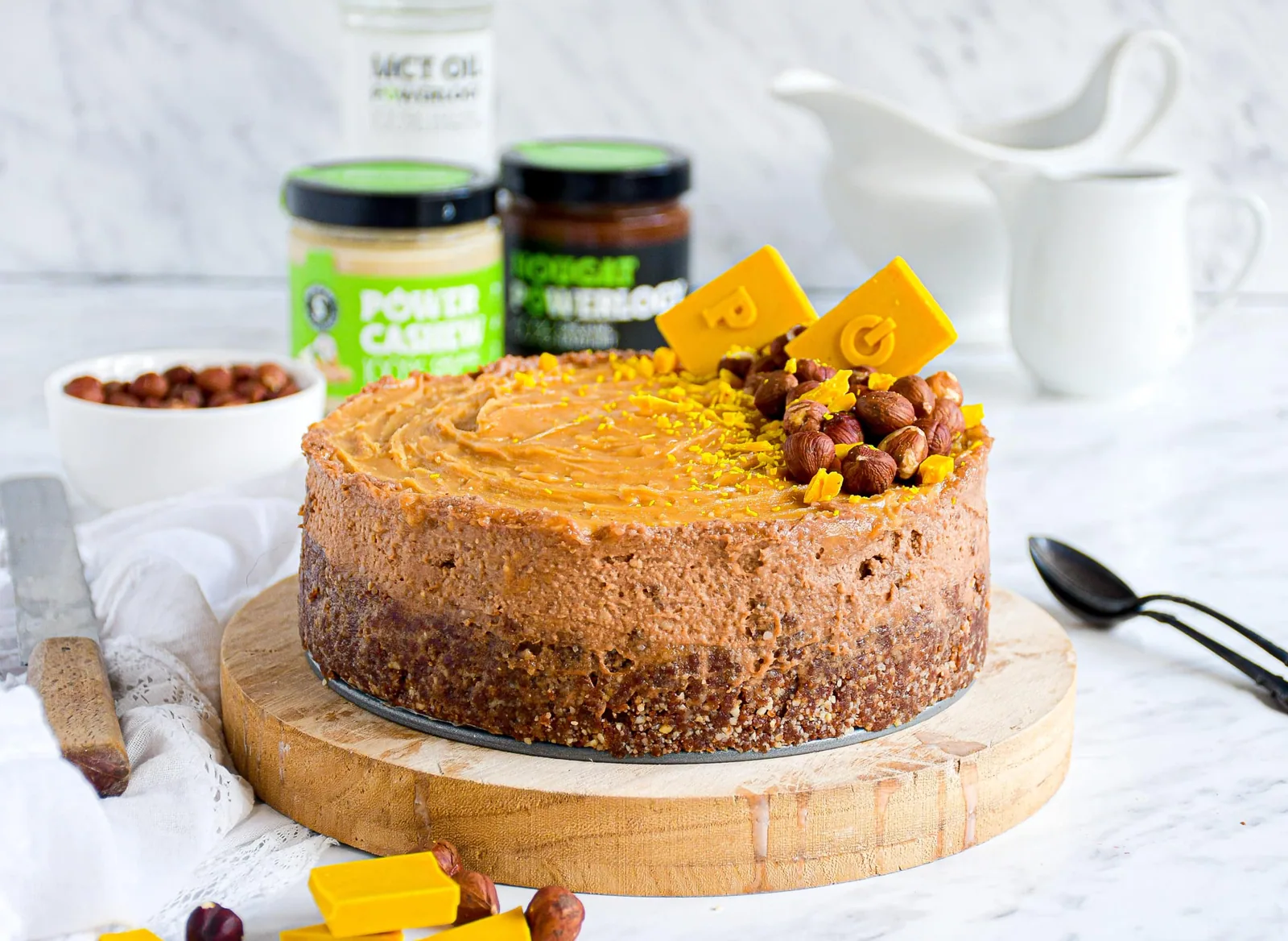 Dreischichtiger POWERLOGY Cheesecake