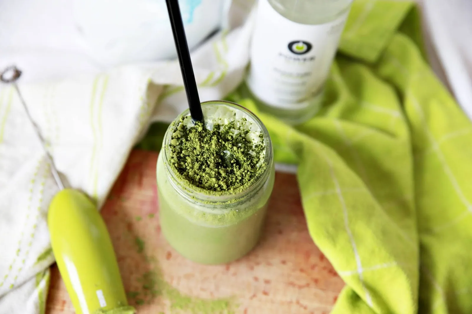 Ľadové matcha latte