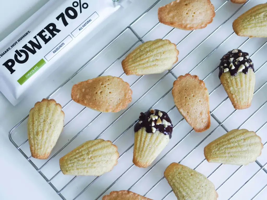 Homemade Powerlogy madeleines