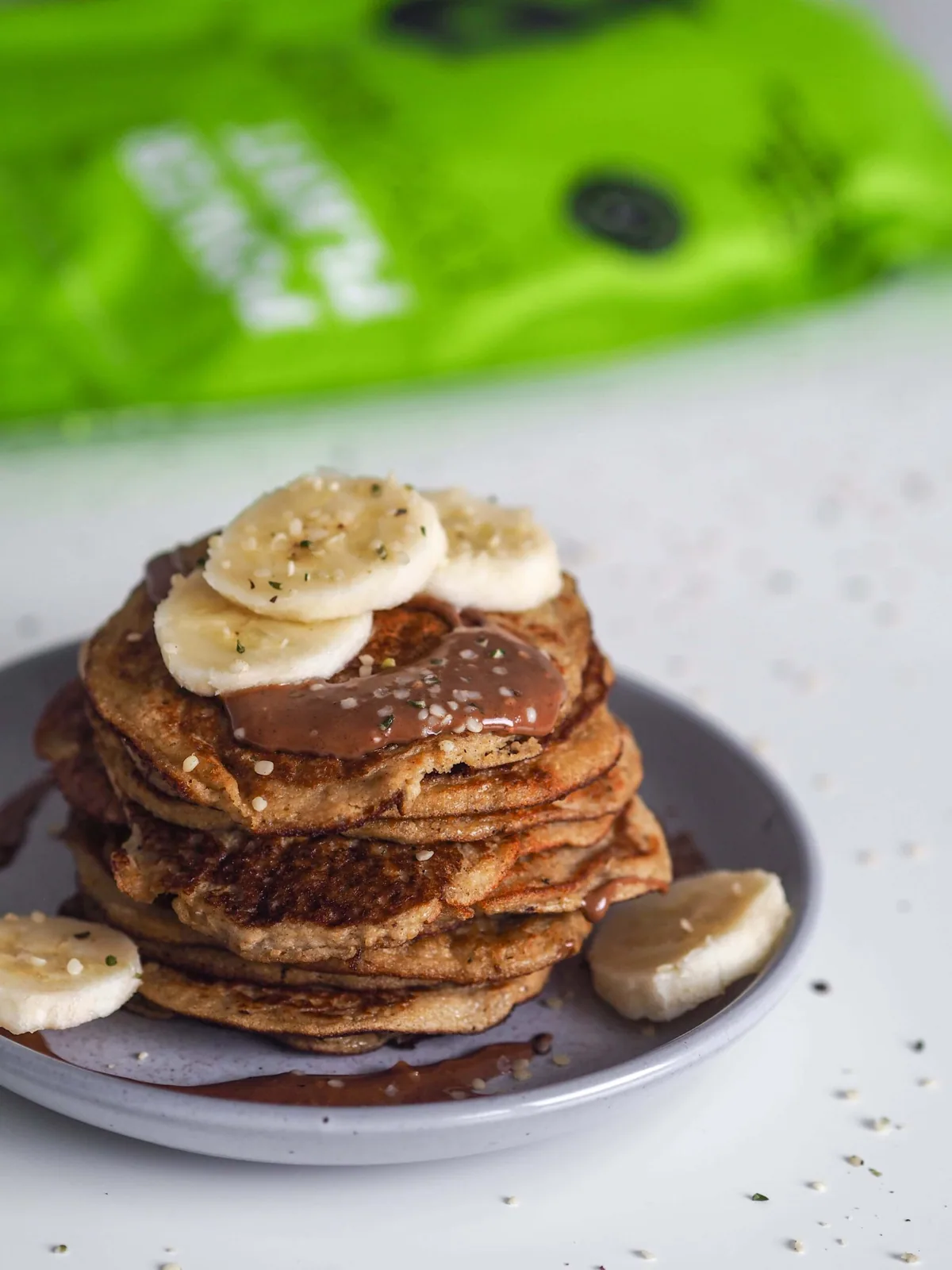 Schnelle glutenfreie Protein-Pfannkuchen