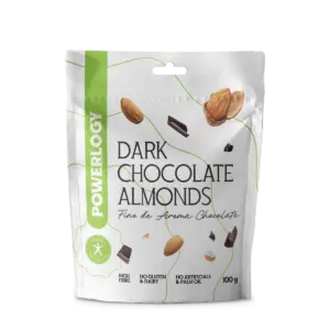 Powerlogy Dark Chocolate Almonds 100 g
