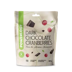 Powerlogy Dark Chocolate Cranberries 100 g