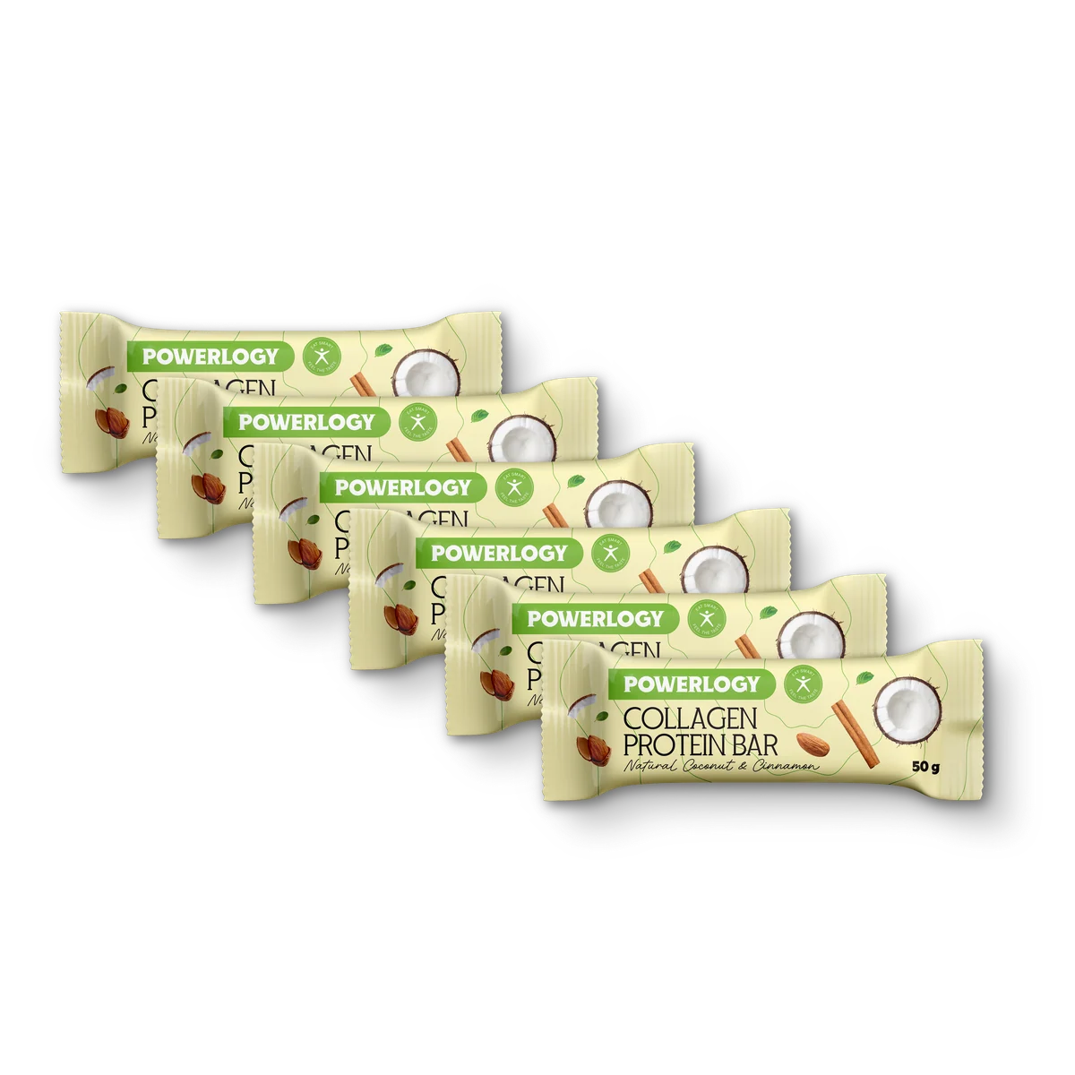 Powerlogy Collagen Protein Bar 50 g — 6 ks
