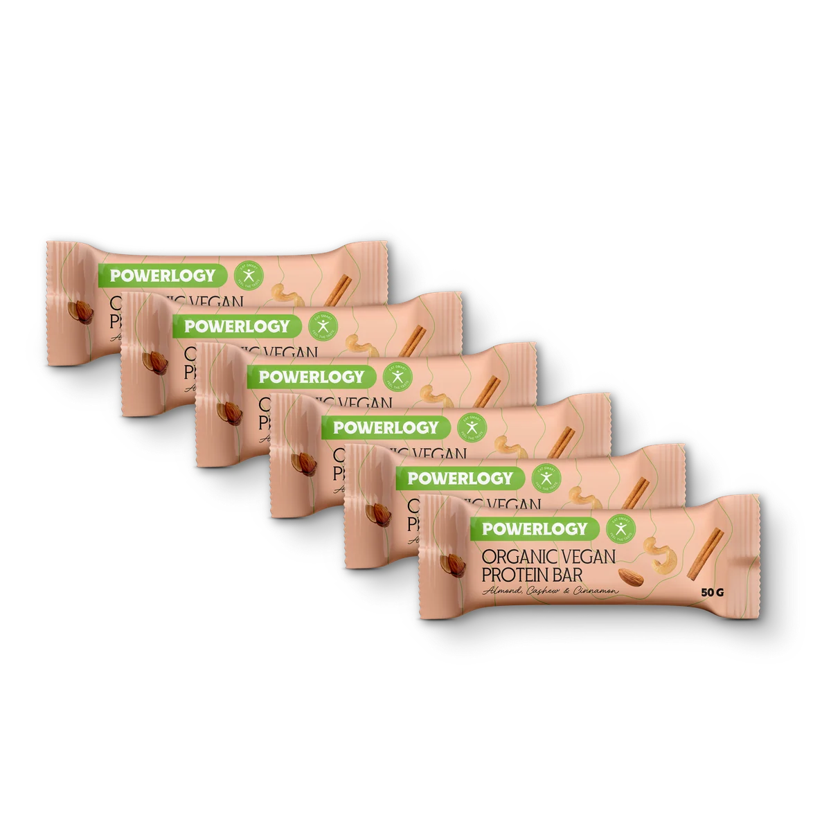 Powerlogy Organic Vegan Protein Bar 50 g — 6 ks