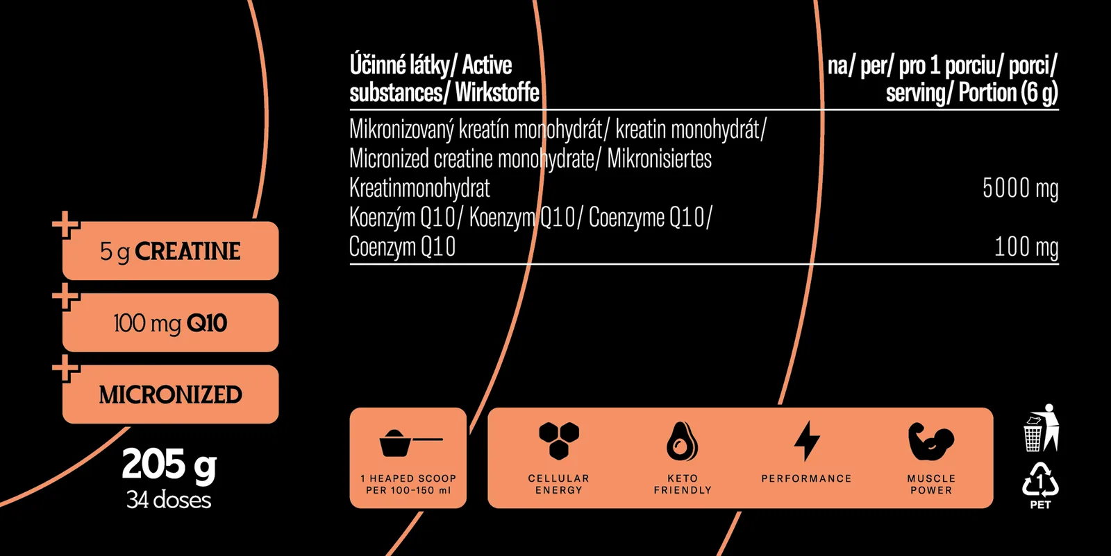 Powerlogy Upgraded Creatine Orange Lemon 205 g