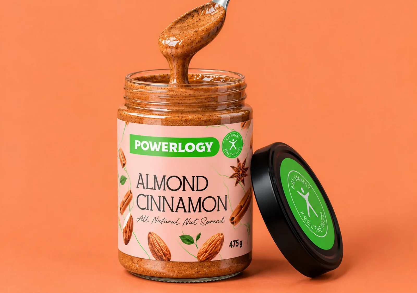 Powerlogy Almond Cinnamon Cream 475 g