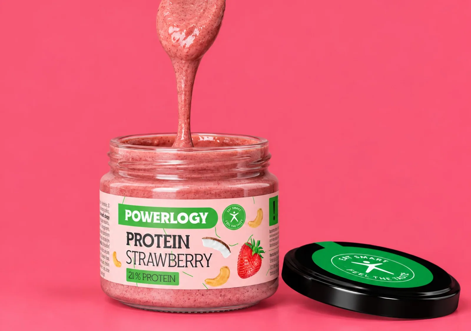 Powerlogy Protein Strawberry Cream 300 g