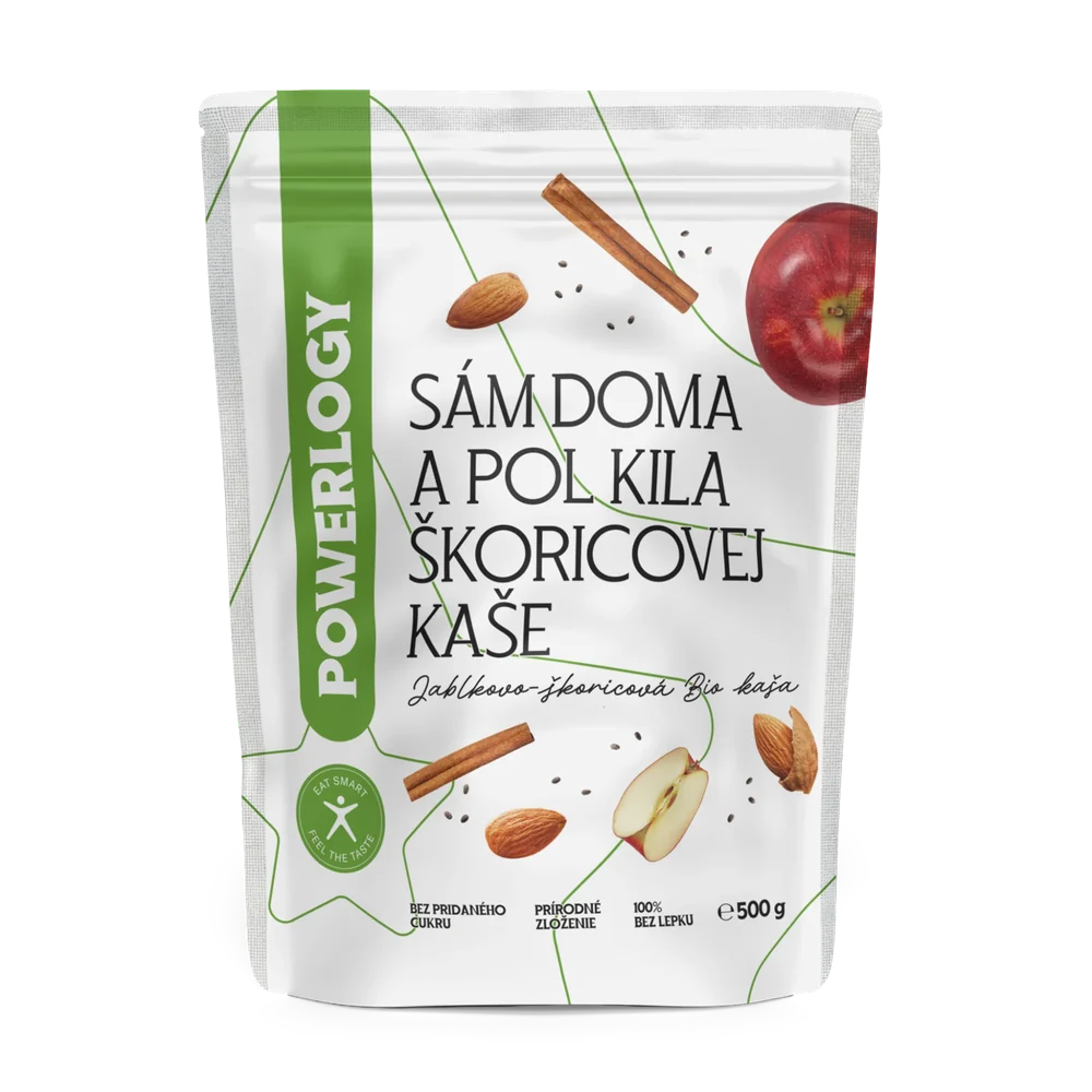 Powerlogy Organic Cinnamon Oatmeal 500 g Christmas Edition